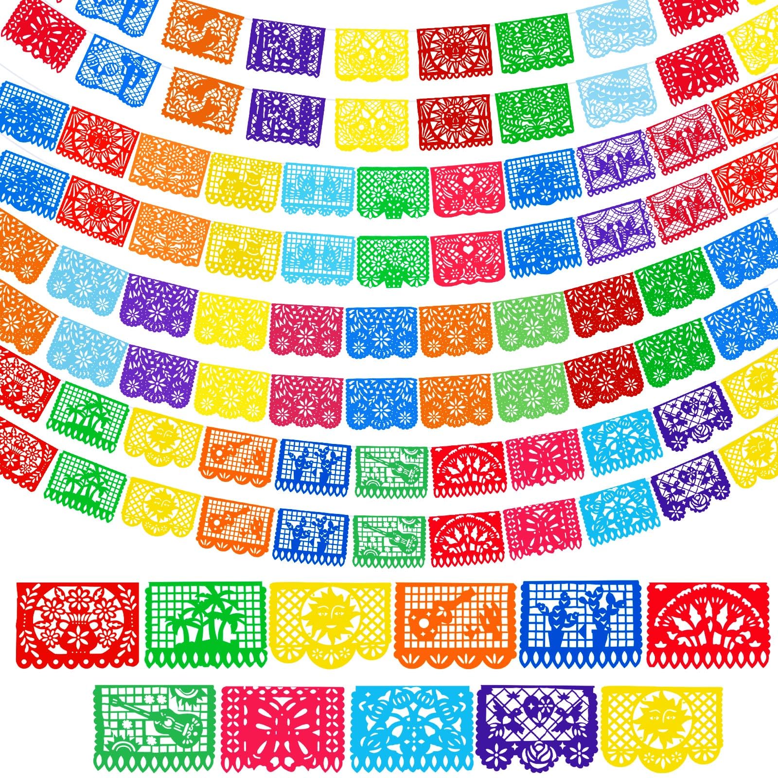 Boao 4 Packs 60 Ft Cinco De Mayo Banner Mexican Fiesta Party Decor — Amazon image 6
