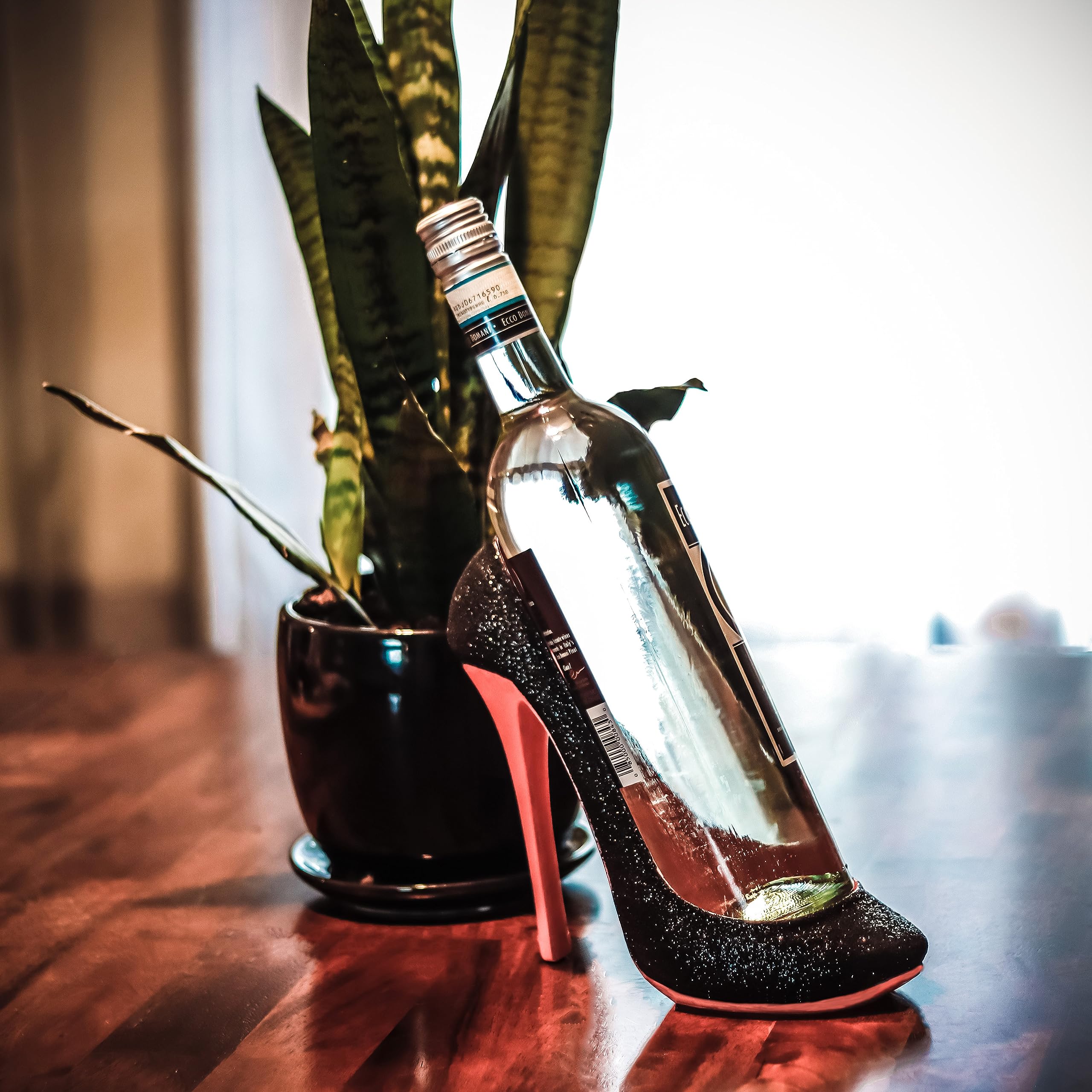 Porta Botellas De Vino Hilarious Home Sequin Print Stylish