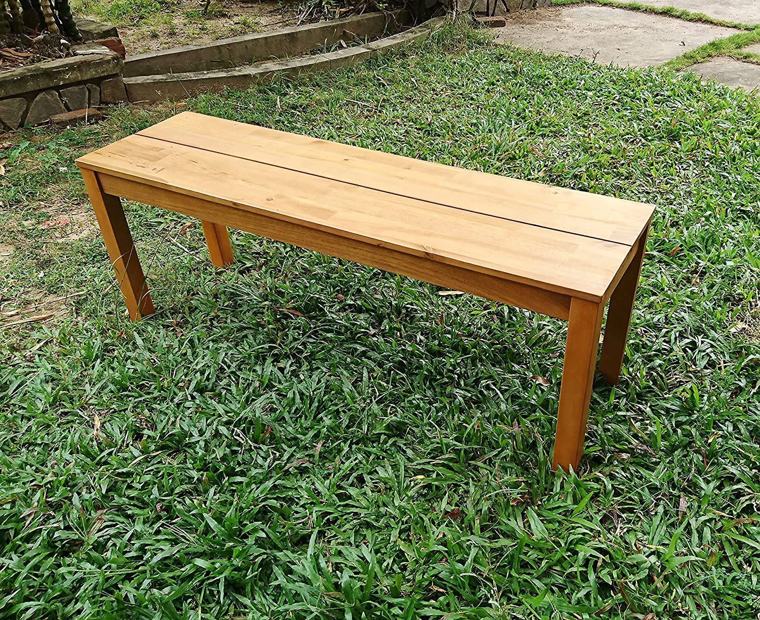 SAM 2-Sitzer Gartenbank Elyar 120 cm, Akazienholz geölt, Sitzbank | Bank, pflegeleichtes Massivholz, Holzbank geeignet für Garten, Balkon, Terrasse oder Wintergarten
