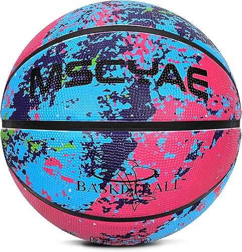 Miniatura 3 de Youth Basketball Size 5(27.5"),Kids Basketball for Indoor Outdoor Pool Play Games or Practice Basketball Basic Skills (Best Gift for Children)