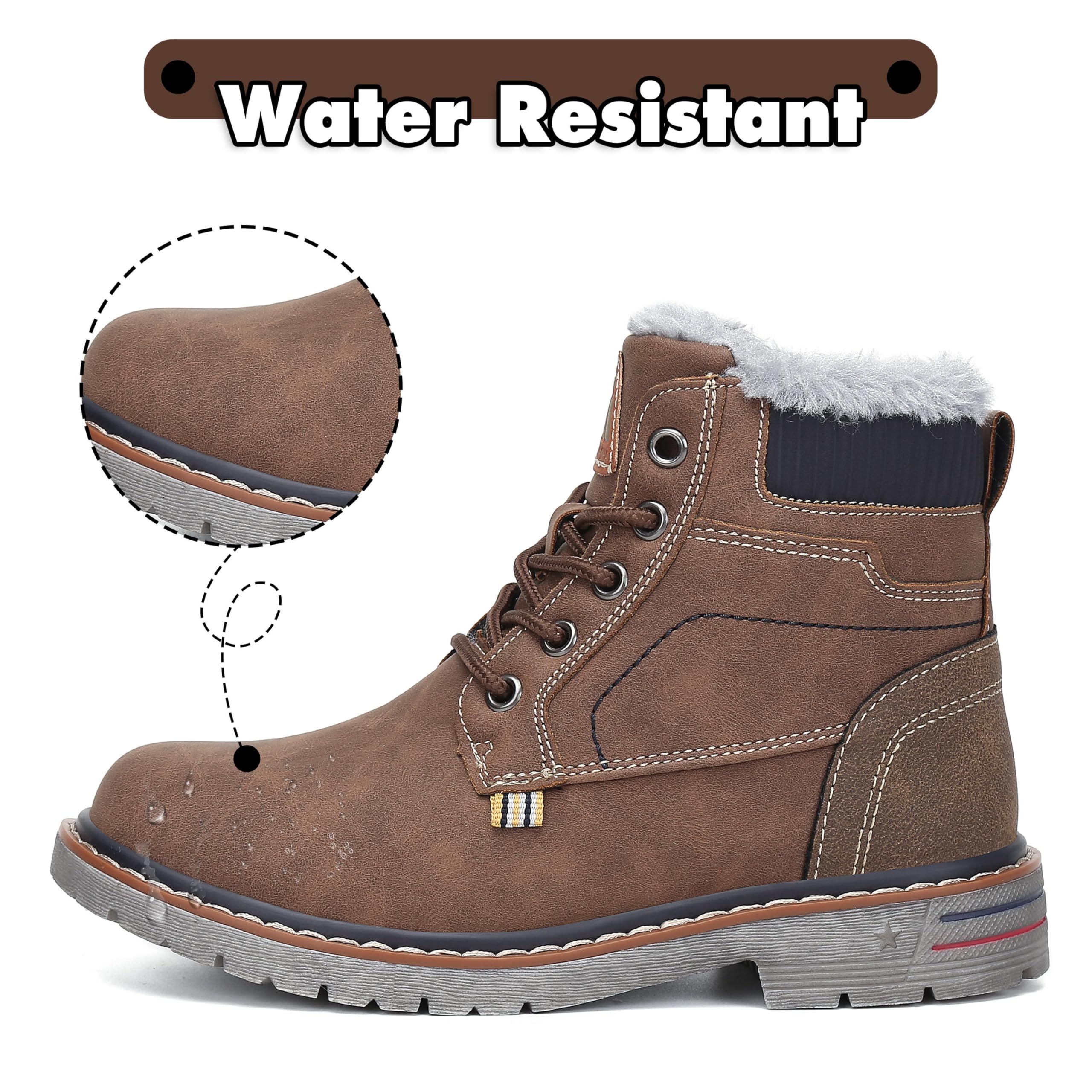 Mishansha Bambino Stivali da Neve Ragazzo Ragazza Inverno Antiscivolo Caldo Scarpe Unisex, GR.24-36