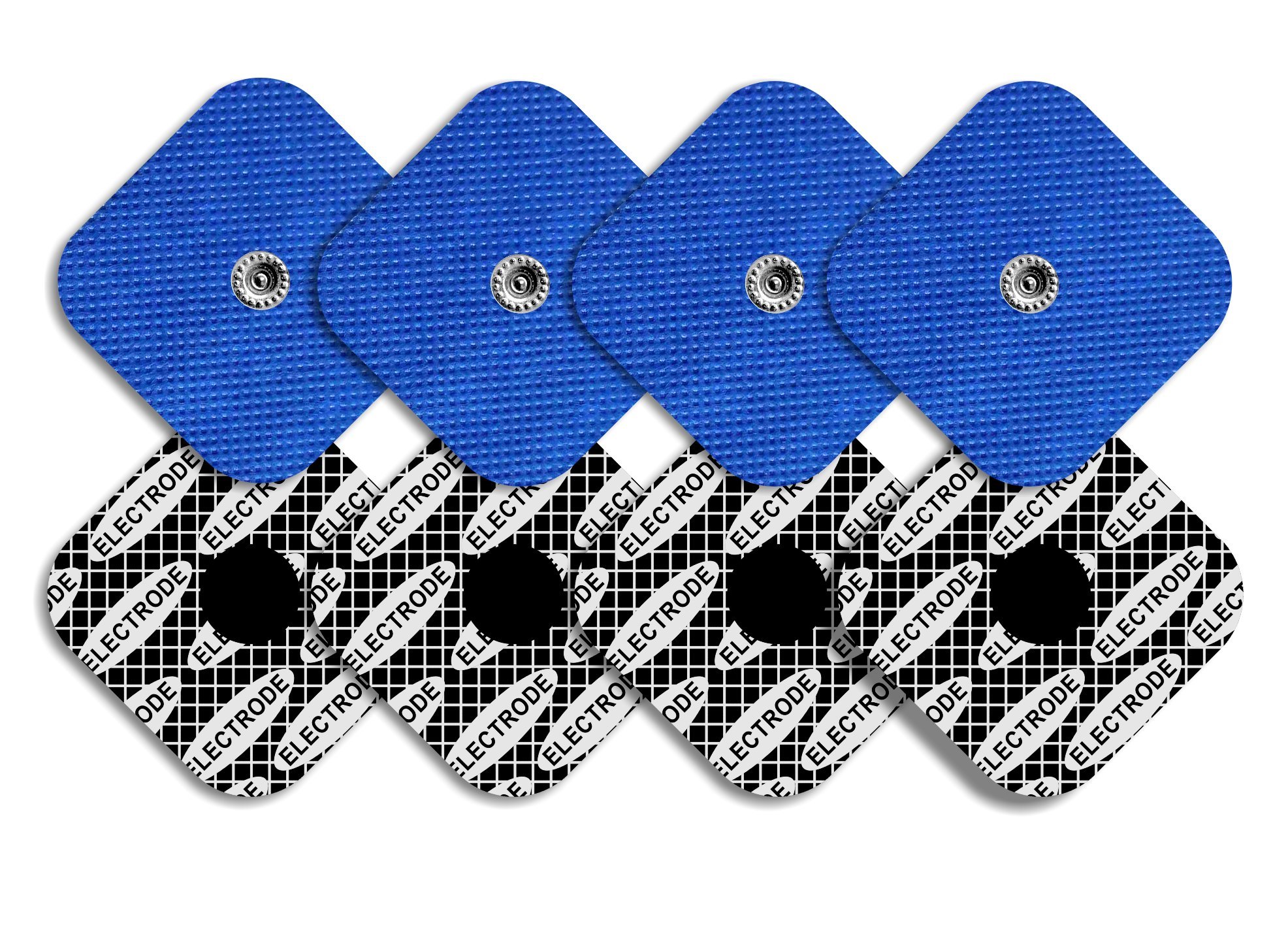 8 elektrod ze srebrną powłoką przewodzącą kompatybilnych z elektrostymulatorami COMPEX (elektrody 50x50mm)