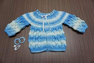 Chambrita o sweater casual tejida para bebé