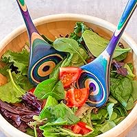 Vista 3 de Totally Bamboo Baltique Mumbai Collection - Juego de utensilios de madera para servir ensaladas, 11-3/4 pulgadas de largo, un par