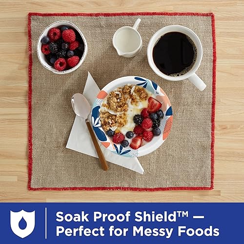 Vista 14 de Dixie Cuencos de papel pequeños, aptos para microondas, a prueba de remojo, cuencos desechables, ideales para aperitivos, postres y comidas ligeras