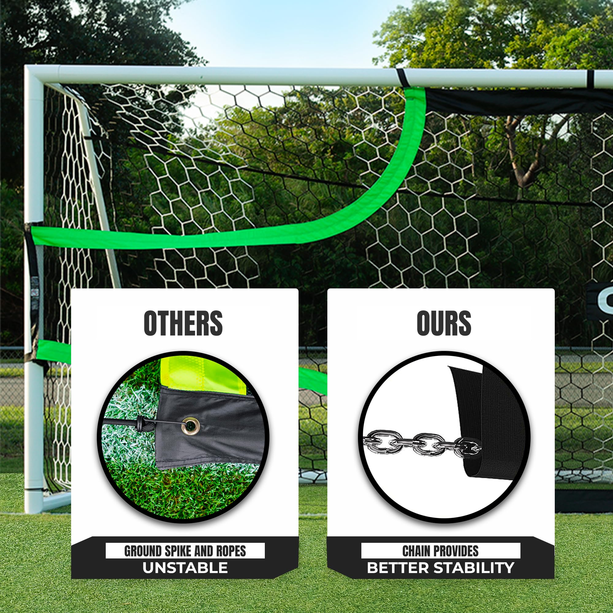 SKLZ ゴールショット サッカーゴールターゲット トレーニング21✕7フィート Amazon | SKLZ ゴールショット サッカーゴールターゲット