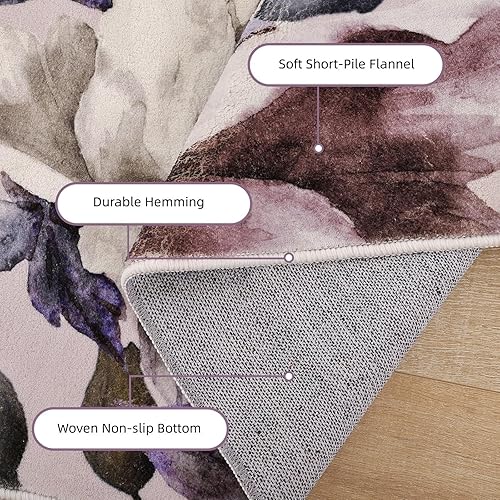 Miniatura 4 de Alfombra náutica costera con temática oceánica de playa, diseño de criatura con concha de coral de mar, suave y antideslizante para dormitorio, sala