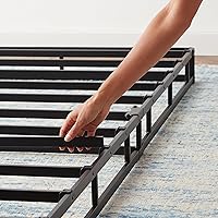 Vista 4 de Yaxa Basics Smart Box Spring - Base de cama con somier, base de colchón de 5 pulgadas de altura, fácil montaje, sin herramientas, individual, 74