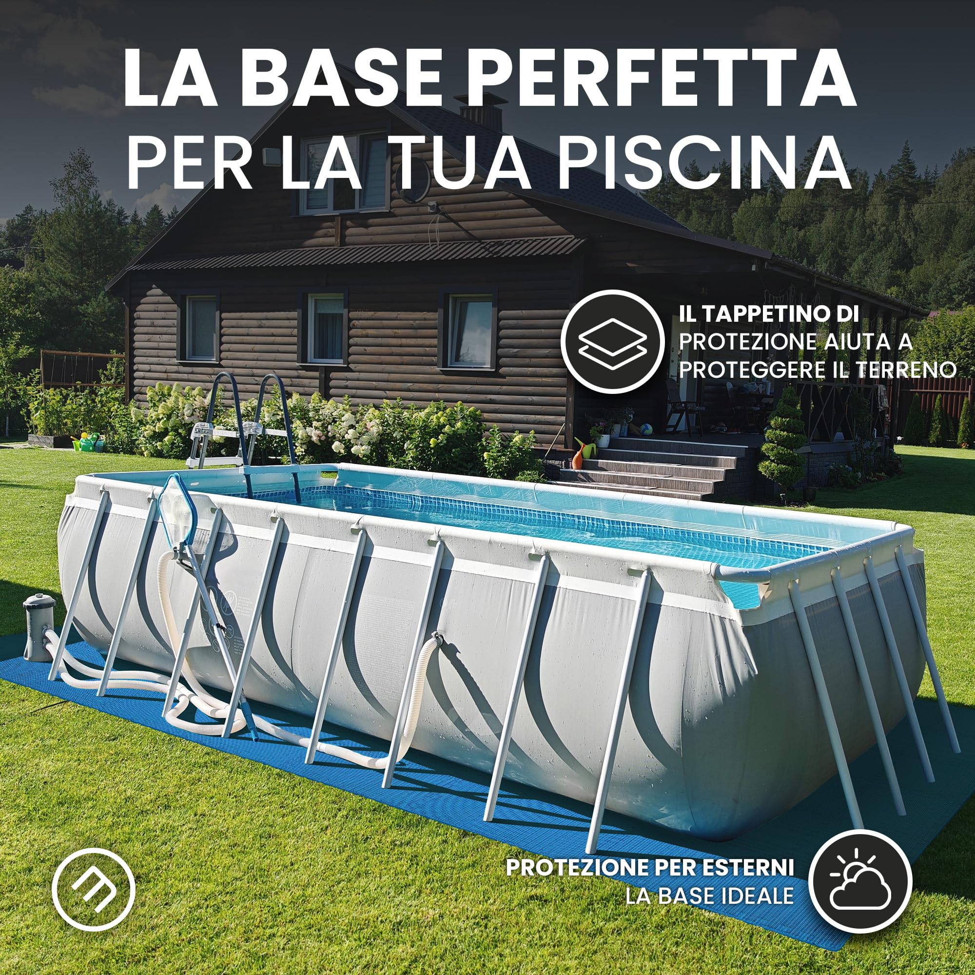 Tappeto Palestra Tappetino Fitness da Ginnastica a Puzzle - Pavimento Protettivo Incastro Tatami Gomma Allenamento Protezione Sport| Materassino Gommato Mattonella Pavimentazione per Home Gym Manubri