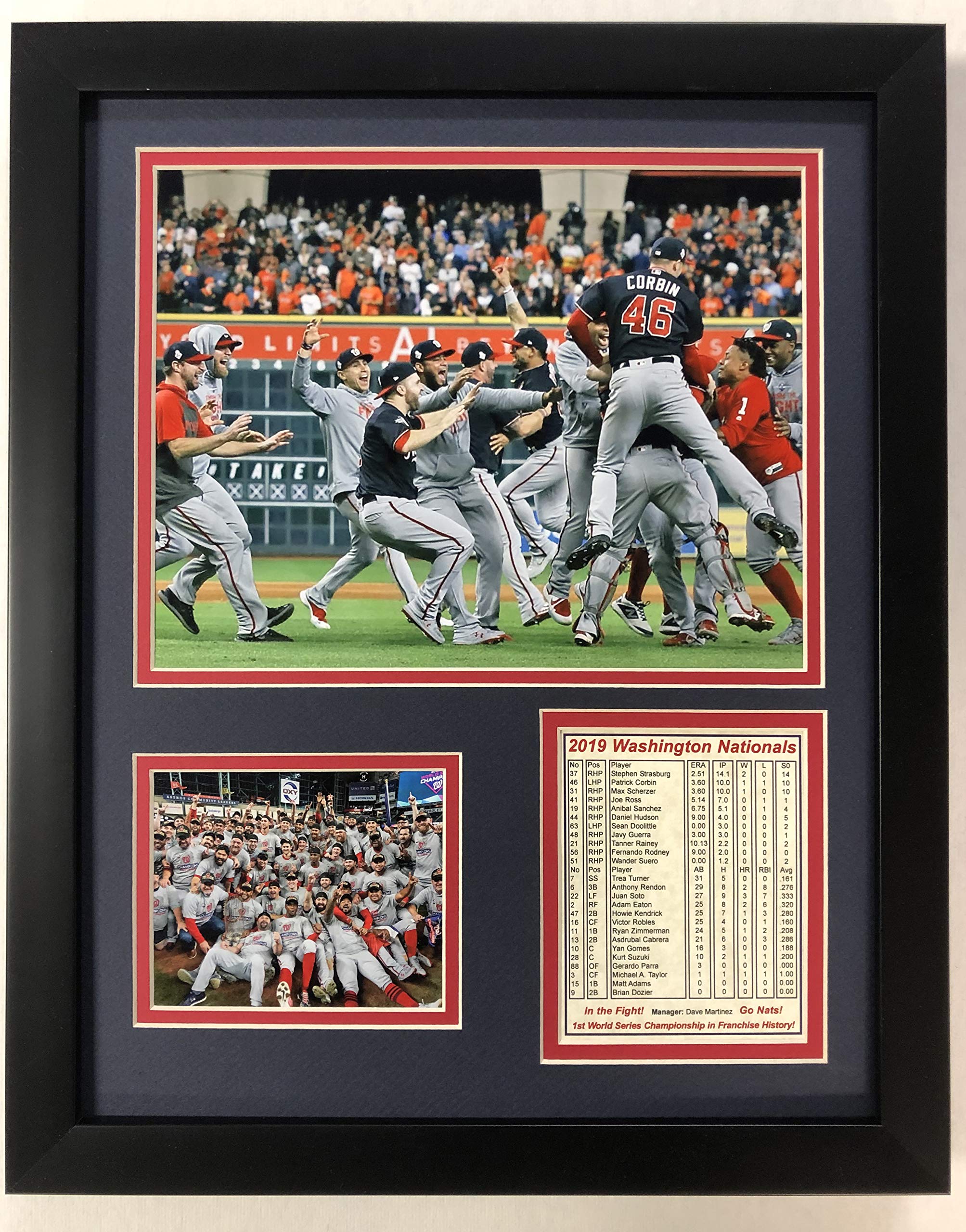 Legends Never Die Washington Nationals - 2019 World Series Champs - Celebration - Framed 12"x15" Double Matted Photos, Inc.