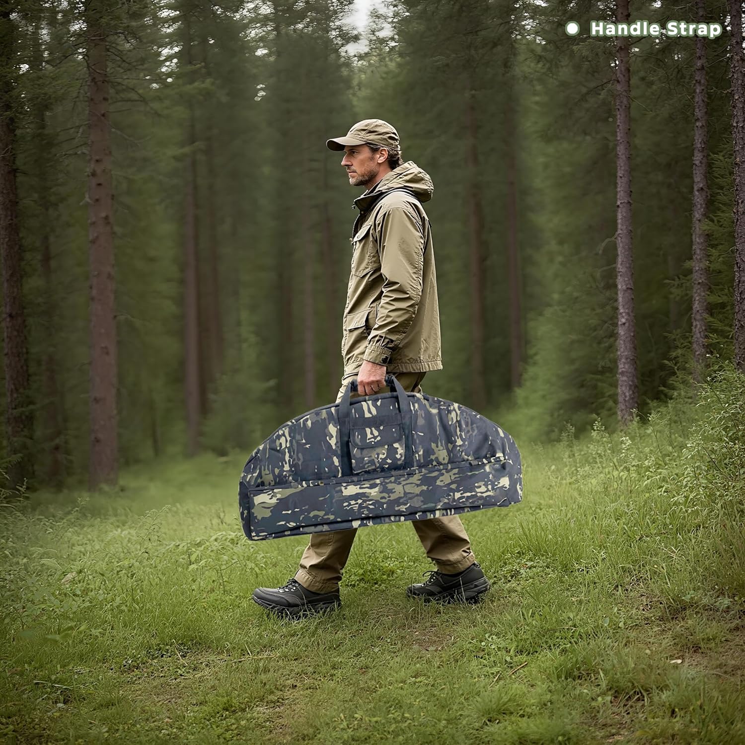 Silfrae Compound Bow Case Soft Bow Padded Case Light-Weight Bow Carry Bag with Arrow Pocket