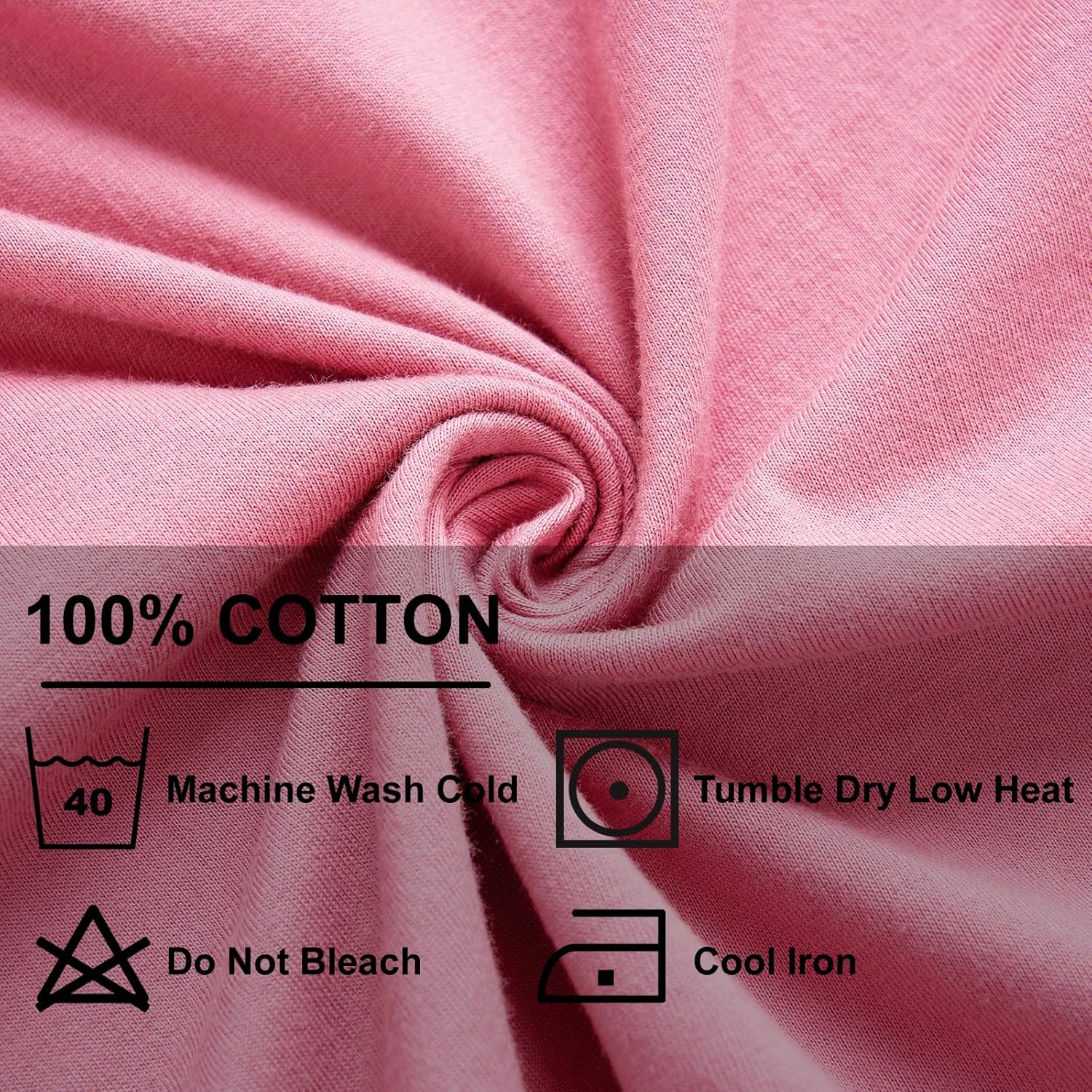 Keyocean Nightgowns for Women, Soft Cotton Comfortable Lightweight Long-Sleeve Ladies Night Dresses - Image 6