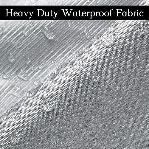 Miniatura 5 de Wanoni's Kayak Cover Heavy Duty Waterproof Canoe Cover  UV Resistant Fishing Boat Cover for Outdoor Storage (9.3-18ft) (Gray, Suitable for 16.8-18ft