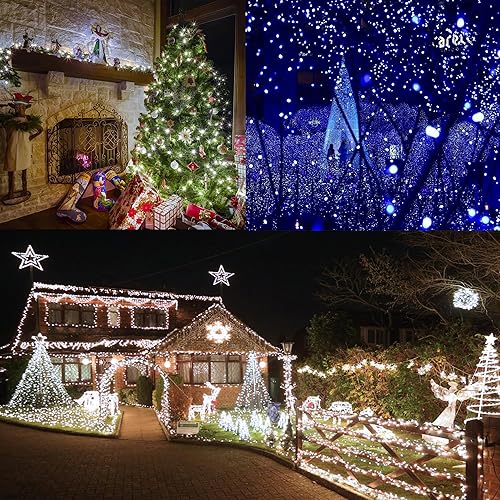 Miniatura 5 de Lyhope Luces de Navidad, bajo voltaje, 66 pies, 200 luces LED de Navidad, con adaptador de fuente de alimentación certificado UL de 30 V para