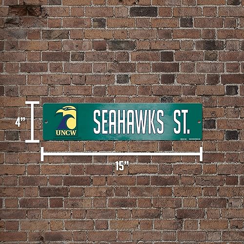 Vista 99 de Rico Industries Letrero de plástico de la NCAA de plástico de 4 x 16 pulgadas Alternativo