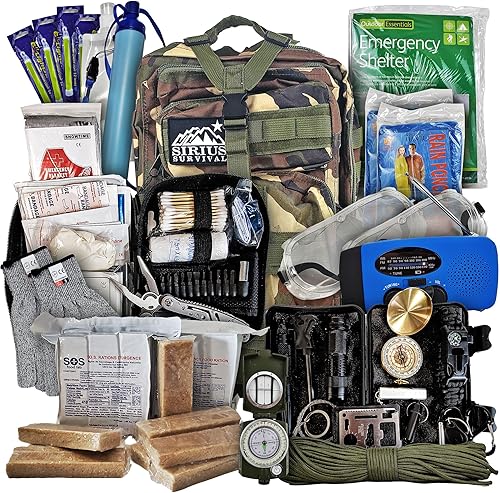 Vital Kit de supervivencia de emergencia de 72 horas para la familia, prepárate para huracanes, inundaciones, tornados u otros desastres, 72 horas