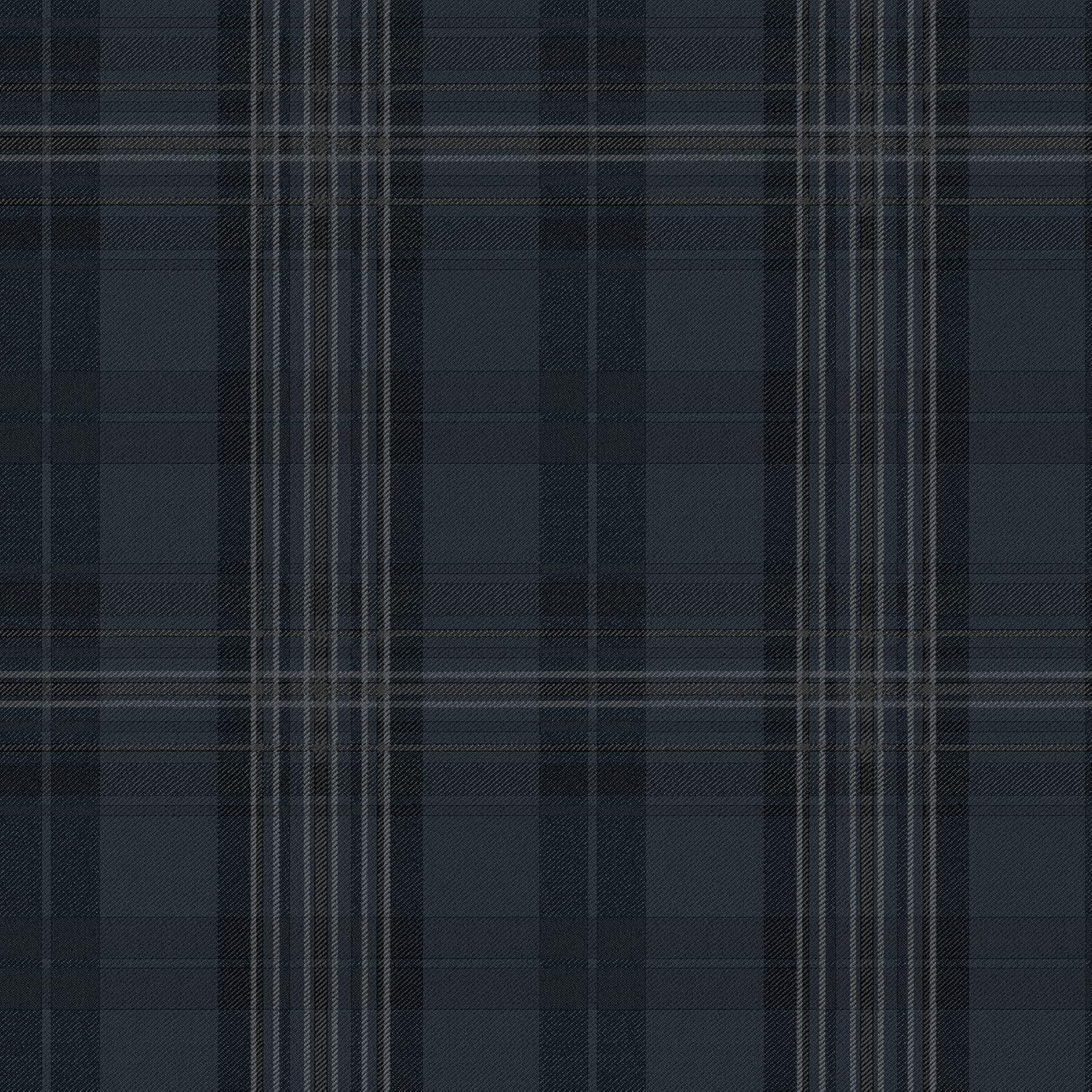 Austin Navy Plaid Wallpaper