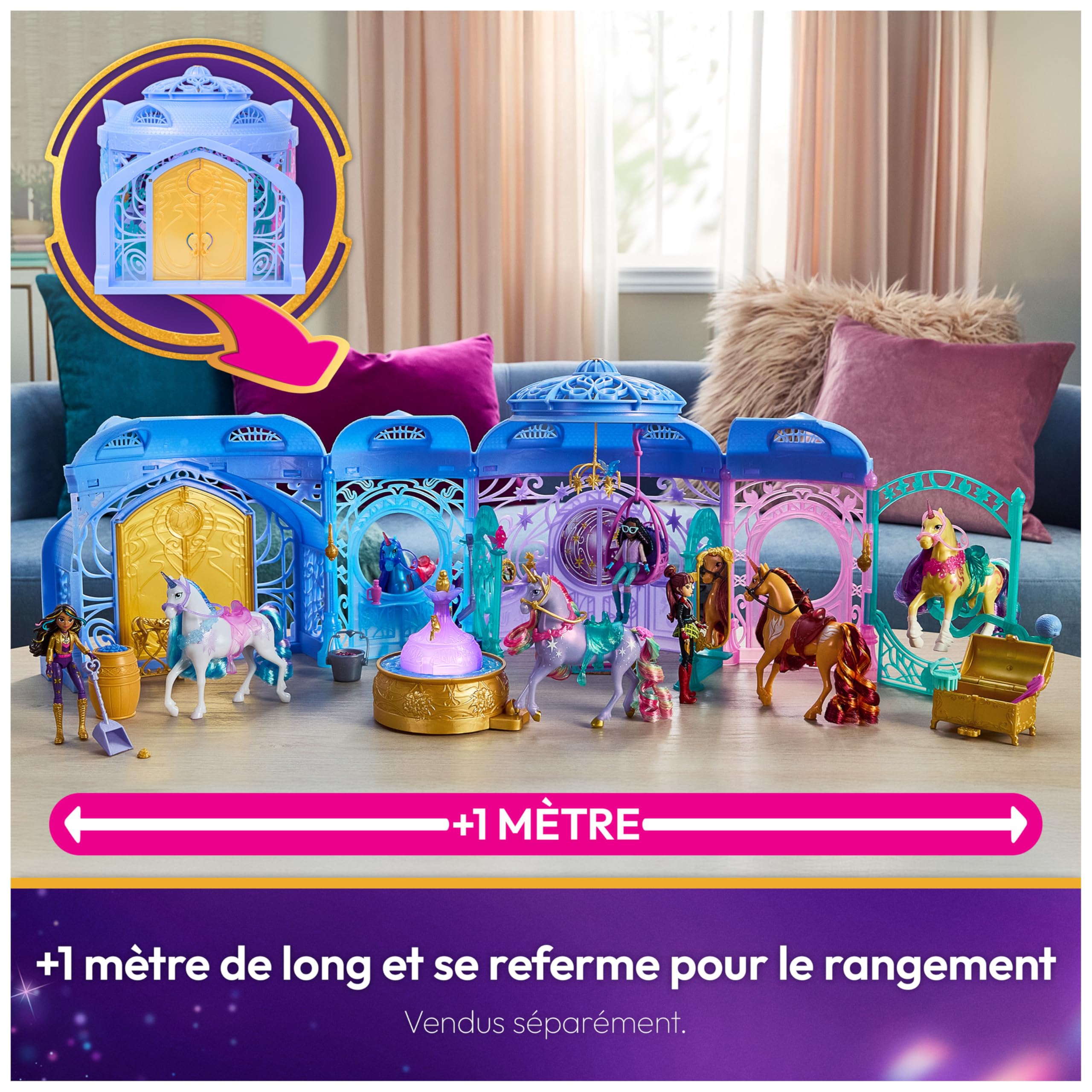 Unicorn Academy L'Ecole des Licornes Écurie Fontaine Licorne Wildstar Exclusive Sons & Lumières Jouet Enfant 4 Ans+