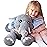 IKASA Giant Elephant Stuffed Animal Plush Toy,29 Large Big Jumbo Soft Toys, Huge Size Cute Plushy Fluffy Fat Plushie,Gifts for Kids Girls