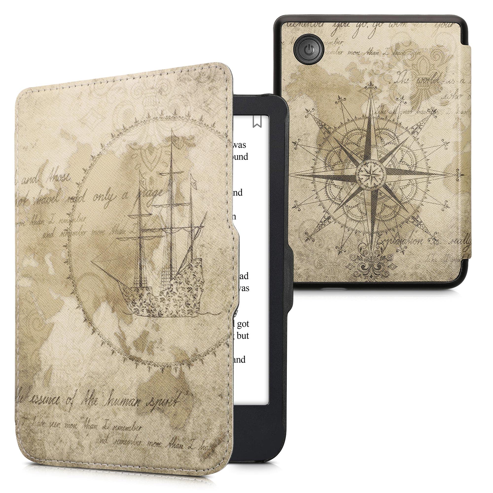 mappemonde vintage marron-marron clair