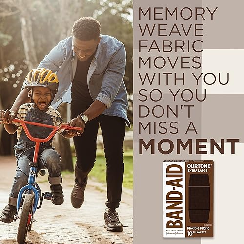 Miniatura 4 de Band-Aid Brand Ourtone - Vendajes adhesivos, protección flexible y cuidado de pequeños cortes y rasguños, almohadilla acolchada para heridas