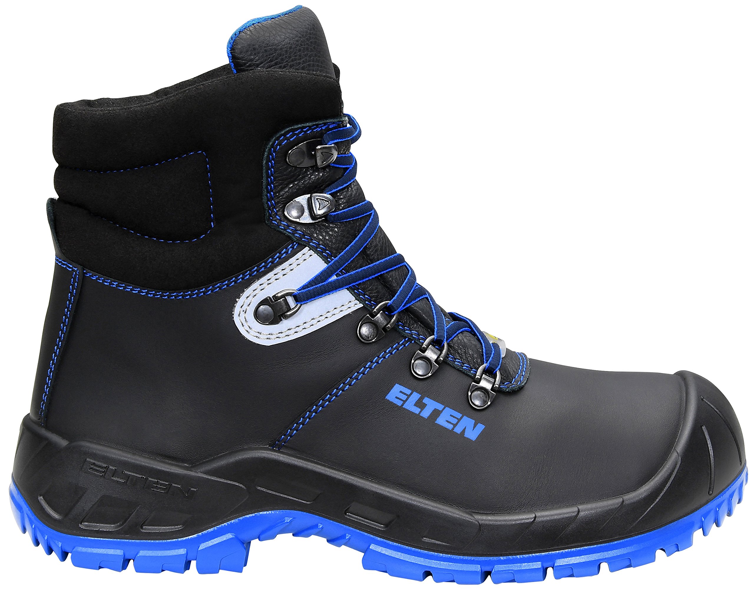 ELTEN ALESSIO blue Mid ESD S3S | Sicherheitsschuhe für Damen & Herren, Stahlkappe, leicht, atmungsaktiv