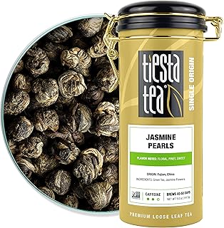 Tiesta Tea - Jasmine Pearls Green Tea | Single Origin Premium Jasmine Loose Leaf Tea from China | Medium Caffeinated | Mak...
