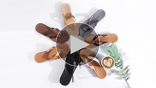 Amazon.com | ONCAI Womens Flip Flops Arch Support Yoga Mat
