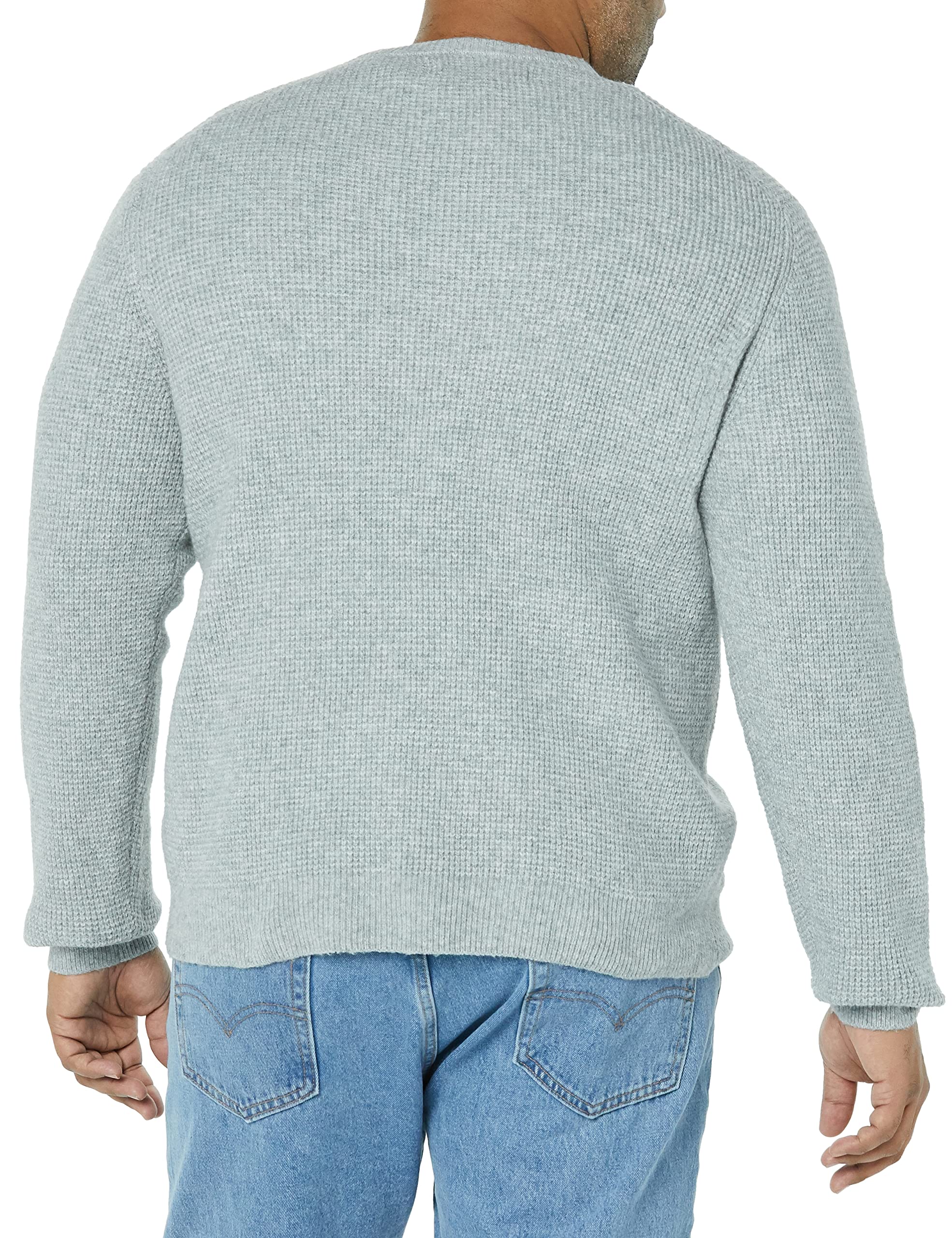 Amazon Essentials Sweter Mężczyźni Long-sleeve Soft Touch Waffle Stitch Crewneck Sweater (1 w zestawie)