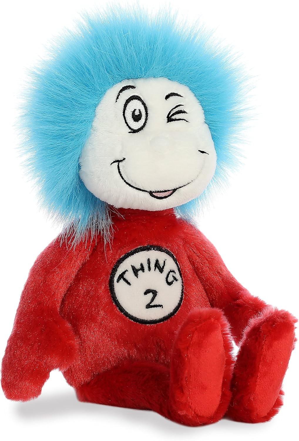 Aurora® Whimsical Dr. Seuss™ Thing Two Stuffed Animal - Officially Licensed Plush for Imaginative Play - Perfect for Kids and Adults - Red 12 Inches