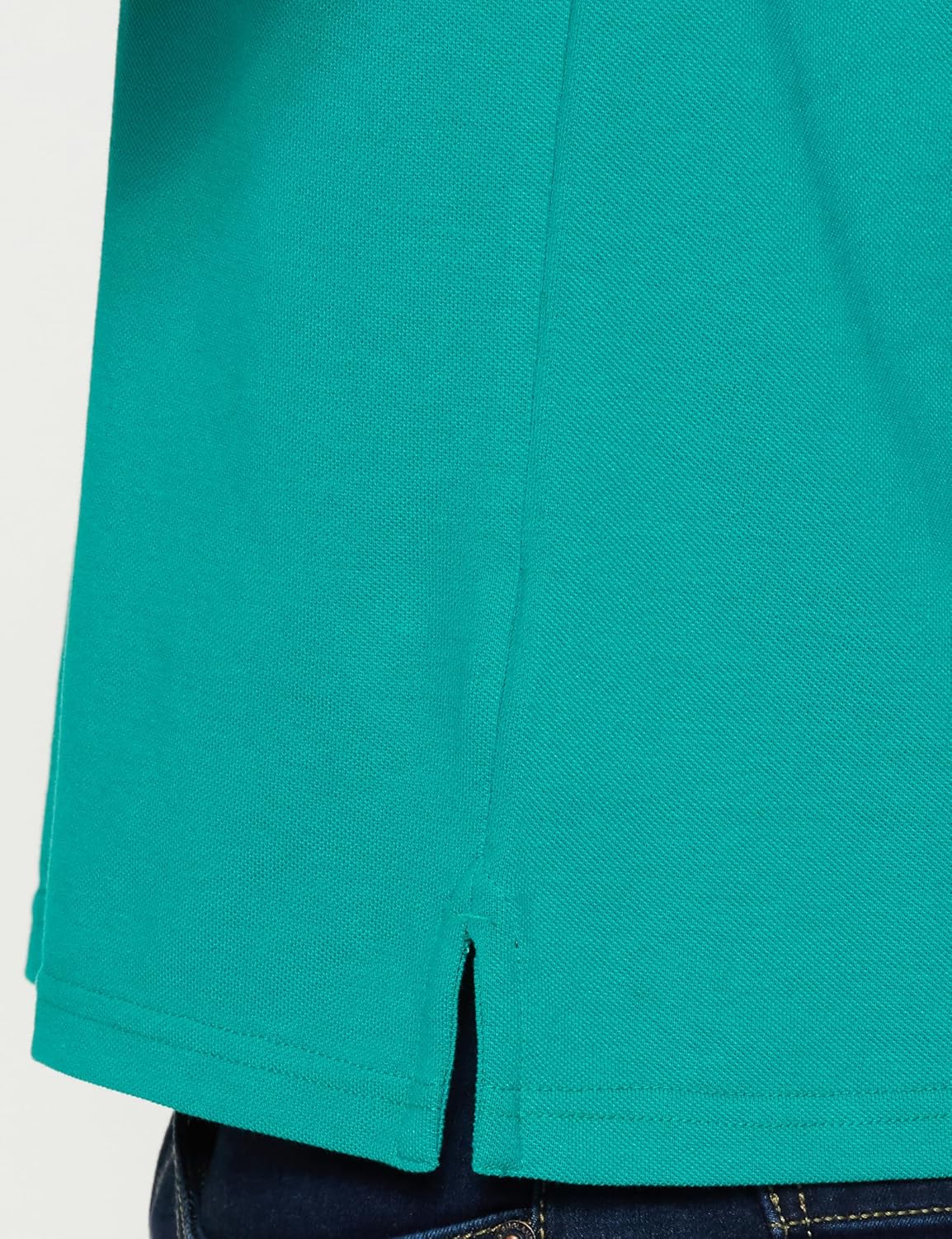 Peter England Men's Regular Fit Insignia Half Sleeve Polo T-Shirt | Cotton Rich | Premium Pique Weave - Image 5