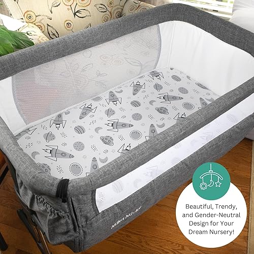 Miniatura 2 de Sábanas de moisés para Mika Micky, Evolur, Larex, Taylengrow Baby, Newton Baby Bedside Sleeper por TansyPanda, 3 piezas, 33 x 20, ultra suaves,