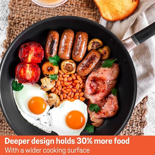 Meyer Accent Series Non Stick Frying Pan 28cm - Large Induction Frying Pan with Ergonomic Silicone Handles, Oven & Dishwasher Safe Durable Cookware, Matte Black - 5