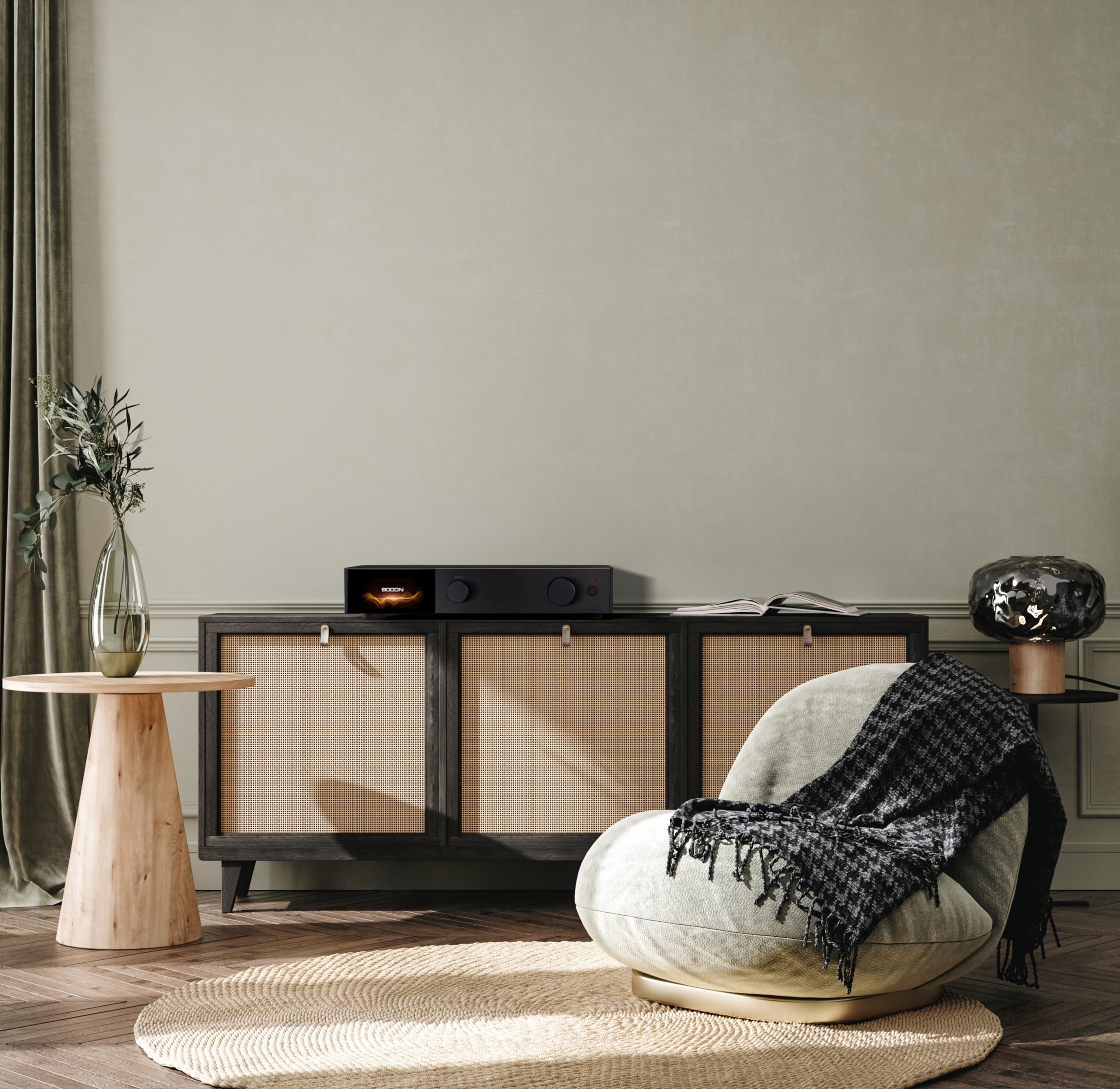 Audiolab Lettore di rete wireless 9000N - Lettore di rete wireless - Streaming di alta qualità, trigger 12V - Nero