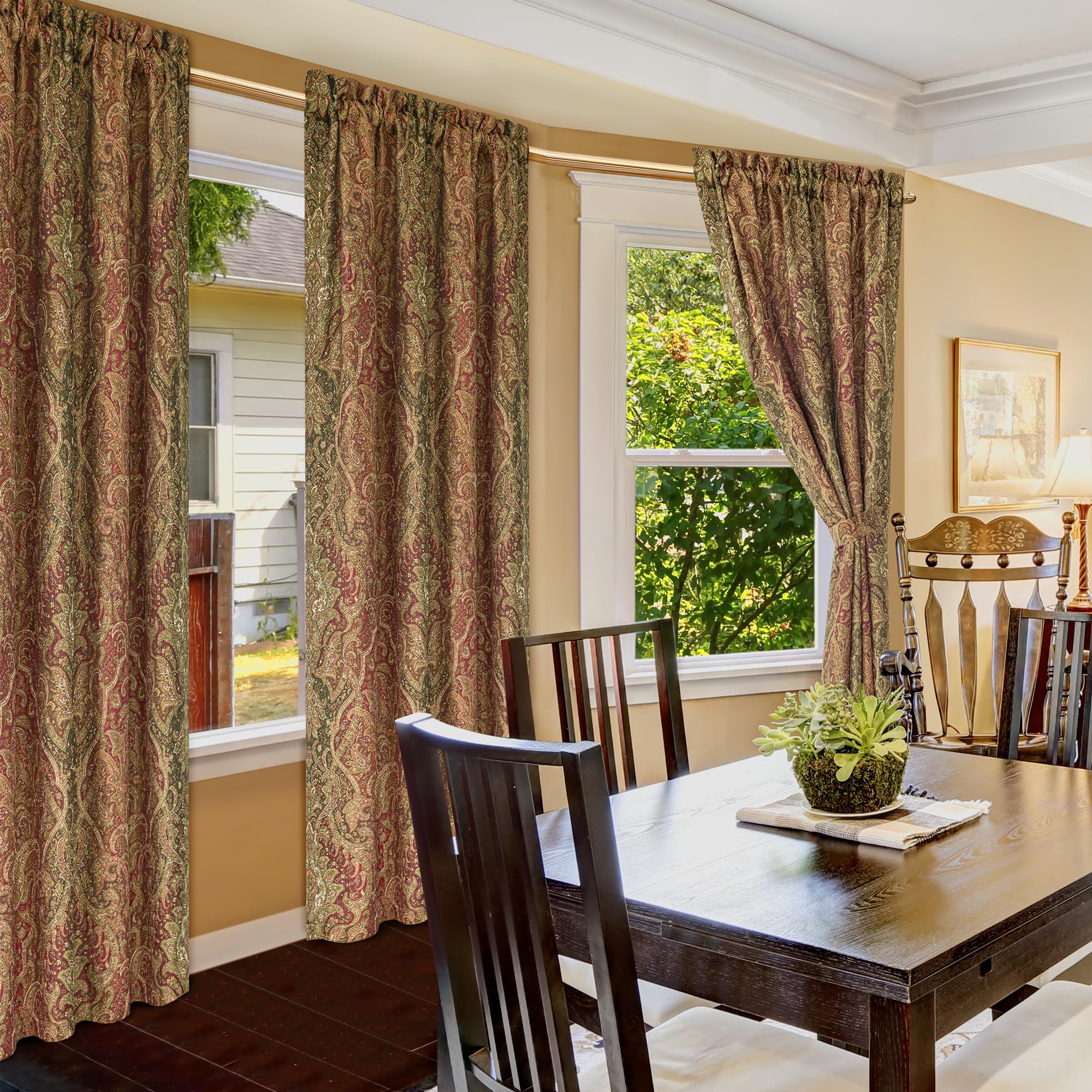 Amazon.com: Loom and Mill Vintage Blackout Window Curtain Panels