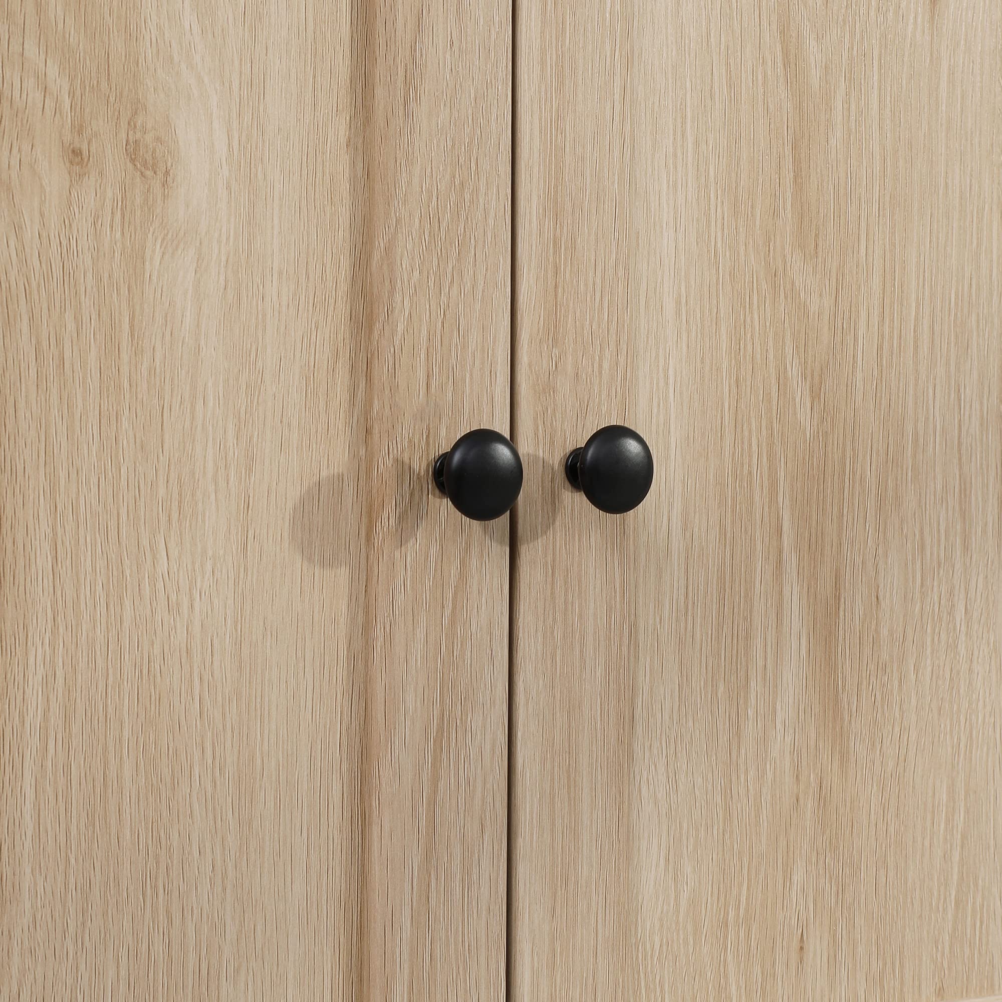 HOMCOM Armadio da cucina credenza cucina cucina stoviglie armadio stile moderno con armadi ripiani regolabili cassetto e nicchia, per sala da pranzo, soggiorno, 74 x 39,5 x 183 cm, rovere chiaro