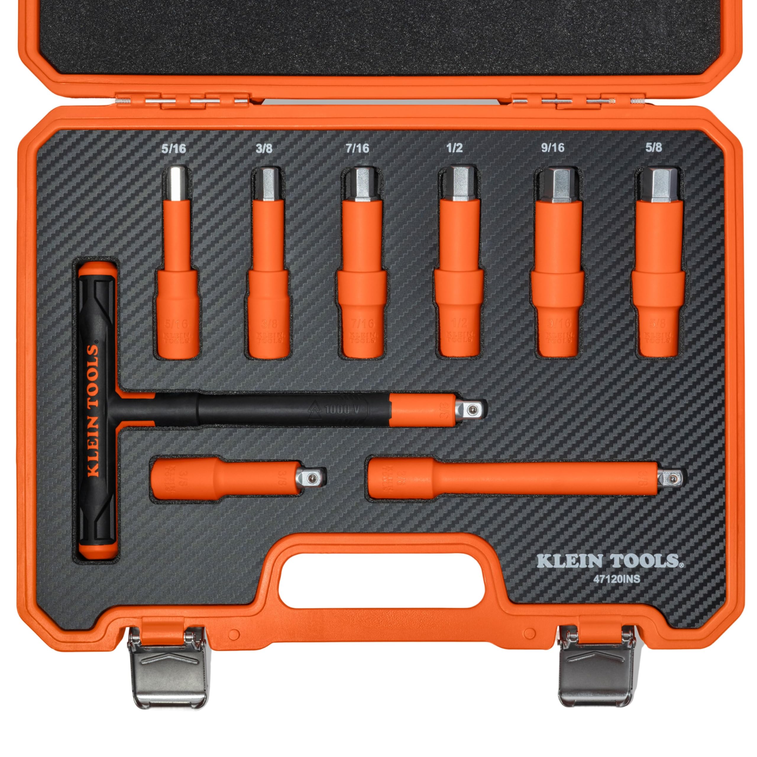 Embouts hexagonaux isolés Klein Tools 47120INS pour visser en sécurité dans les armoires