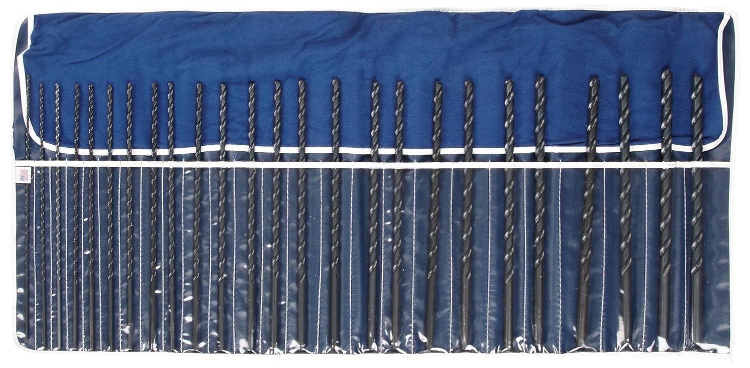 Chicago Latrobe B002E8TRTQ 120X Series HighSpeed Steel ExtraLong Length Drill Bit Set In