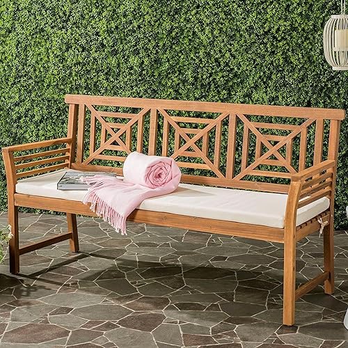 Miniatura 7 de RULAER Cojines de banco personalizados, cojín de banco de patio para muebles de interior y exterior, cojines de asiento antideslizantes gruesos 70D,