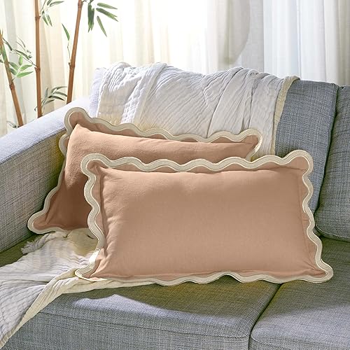 Folkulture Fundas de almohada otoñales de 18 x 18 pulgadas, juego de 2 fundas de almohada decorativas para sofá, bonitas almohadas de exterior o