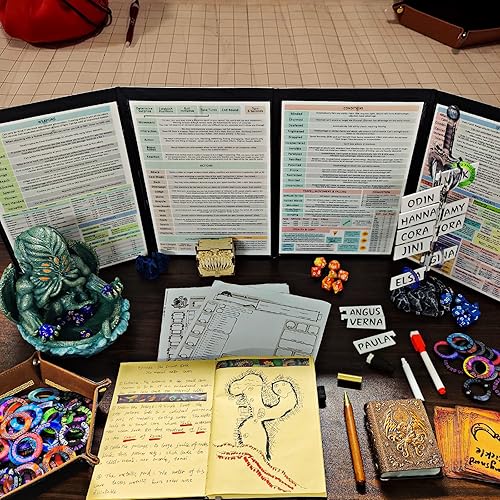 Miniatura 7 de Initiative Tracker - Espada acrílica cortada con láser en la base de piedra con 12 banderas borrables y tomadas perfectas para D&D, Dungeons &