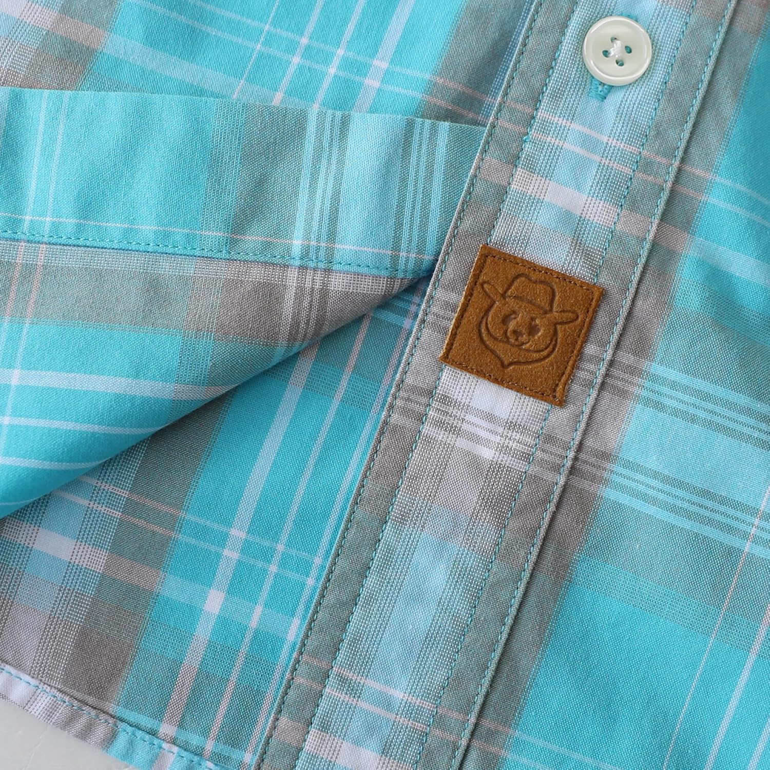 Dubinik® Mens Long Sleeve Button Down Shirts Casual Plaid Shirt with Practical Double Pockets Comfortable and Soft - Image 5