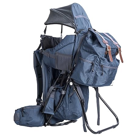 ClevrPlus Kid Urban Explorer Child Carrier Hiking Baby Backpack, Marine Blue
