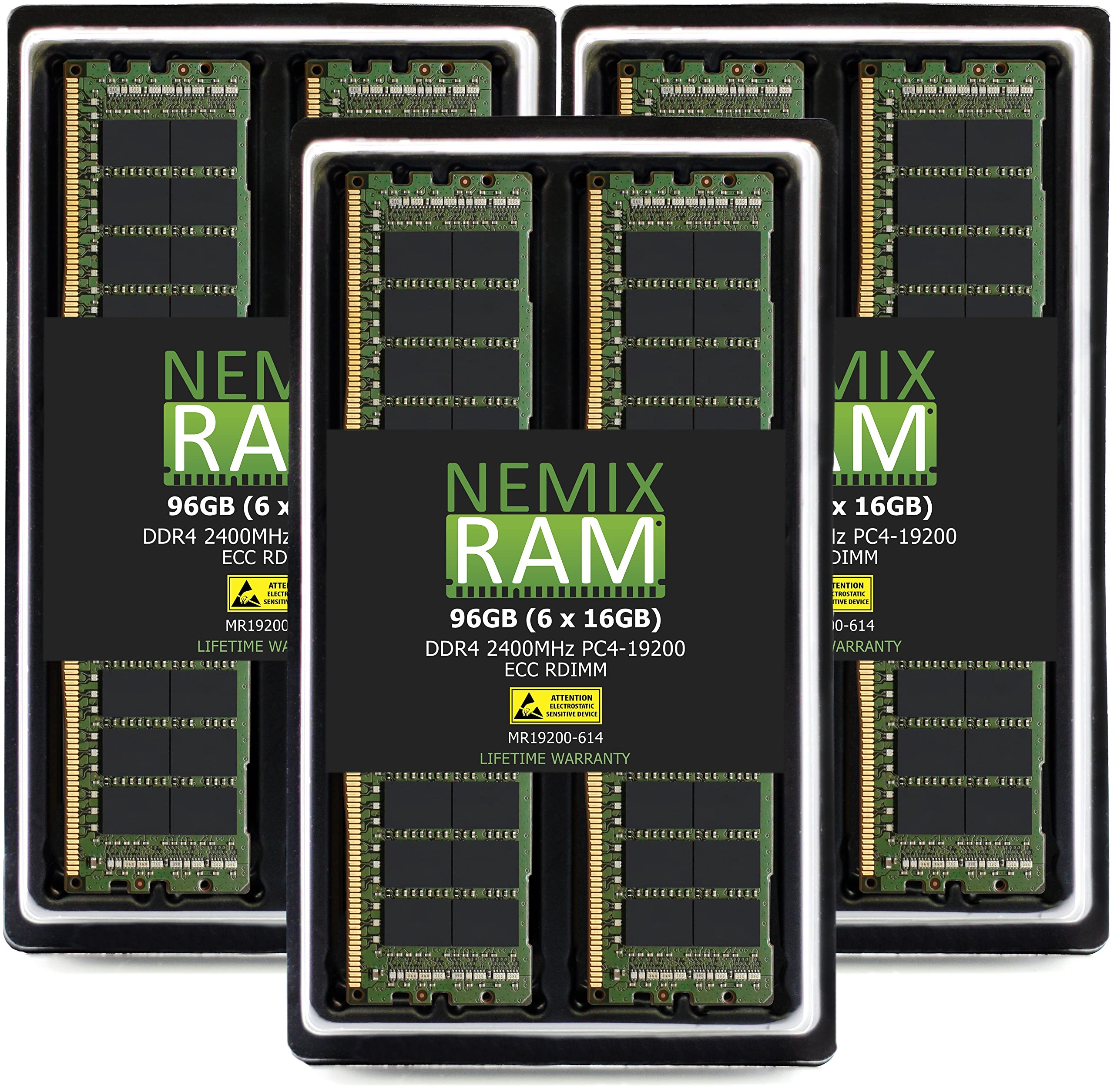 NEMIX RAM 96GB (6X16GB) DDR4 2400MHz PC4-19200 1Rx4 1.2V CL17 288