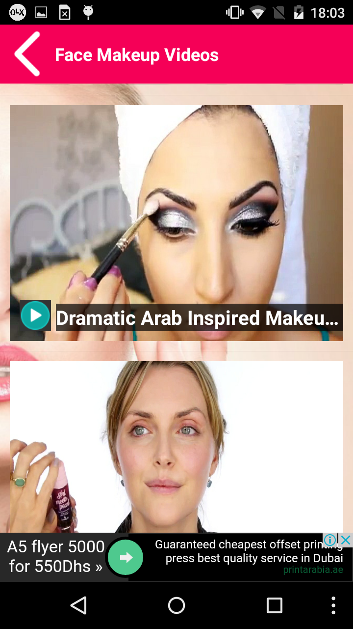 Face Makeup Videos App on Amazon Appstore
