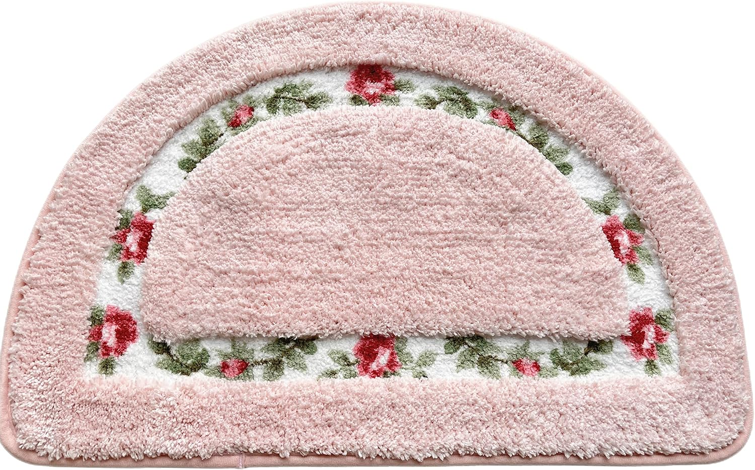 Nice Rose Flower Area Rugs Soft Non Slip Absorbent Bath Mat Bathroom Rugs Door Mat Kitchen Mat 15.74 x 23.62 Inch