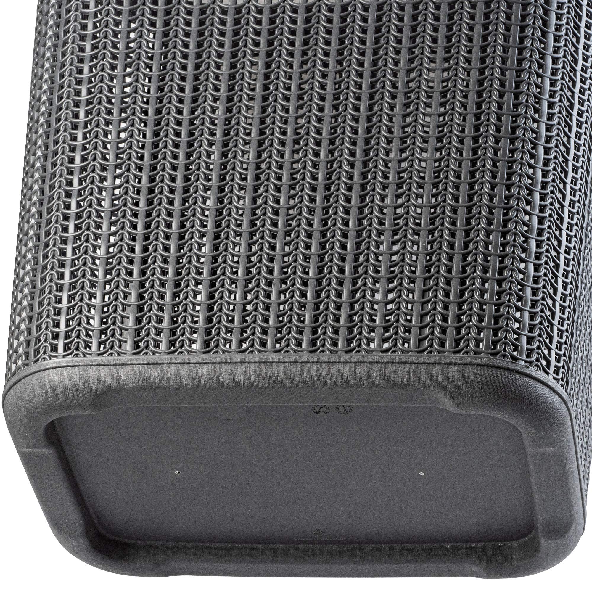 Cesto di lavanderia kadax, cesto multifunzionale, 50 L, cassa di lavanderia in plastica, cestino di stoccaggio, collezionista di lavanderia per bagno, abbigliamento sporco, accessori, (nero)
