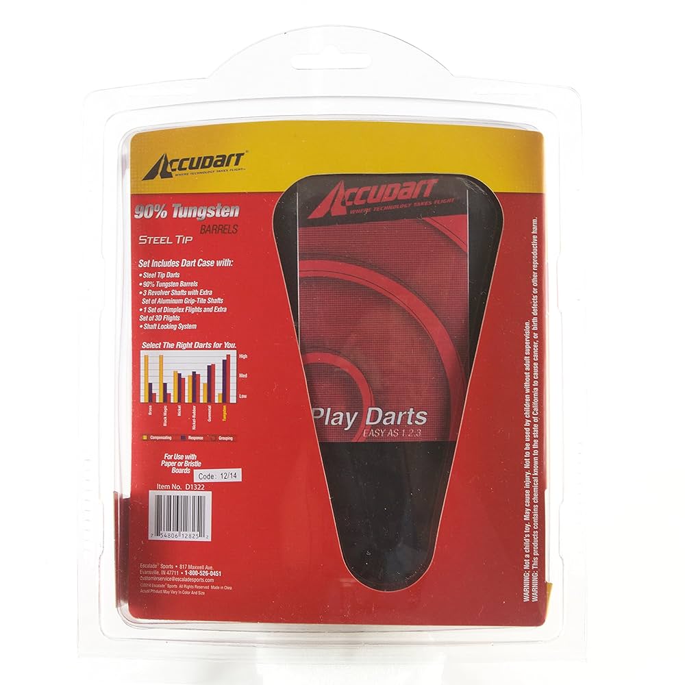 Amazon.com : Accudart 90% Tungsten Dart Set : Accudarts