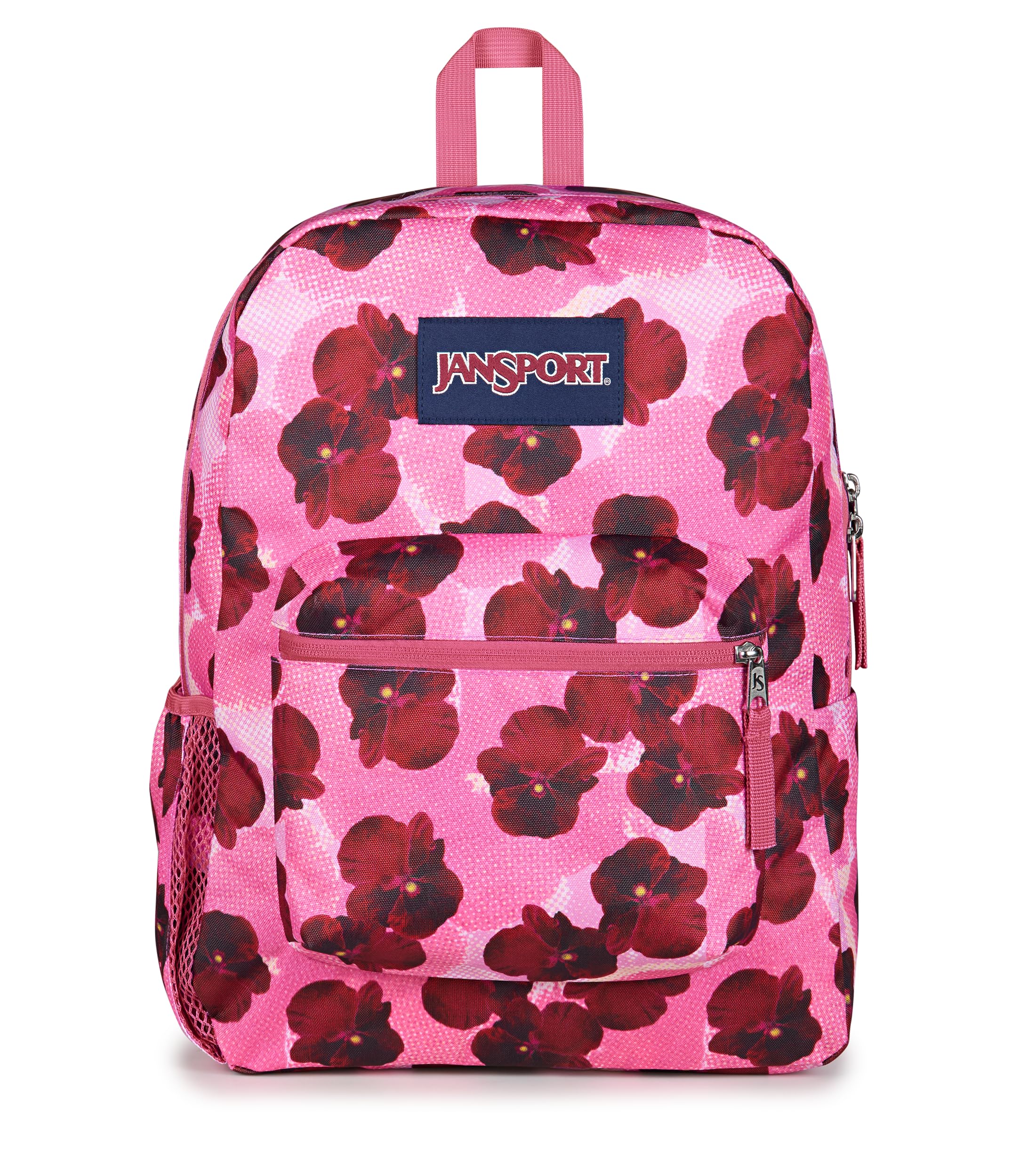 JanSport 26L Cross Town Backpack – 12 inch Daypack, Pop Art Pansies