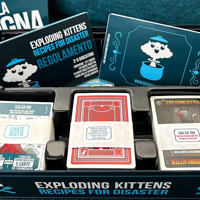 Foto 6 de 8 de Asmodee - Exploding Kittens: Recipes for Disaster, Juego de Mesa, Party Game, 2-5 Jugadores, 7+ años, edición…